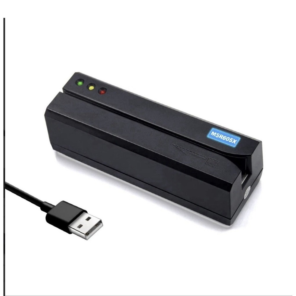 Deftun Card Reader Writer USB Swipe Encoder 3 Tracks MSR605X Black
